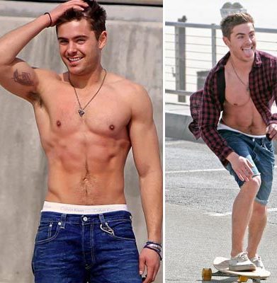 Zac Efron, jeho tetovan��ko a biceps�k
