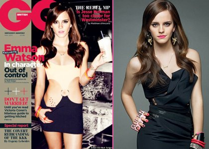 Emma Watson s ve�kou a malou retu�ou