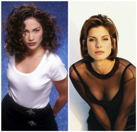 Jennifer Lopez a Sandra Bullock na�li font�nu mladosti