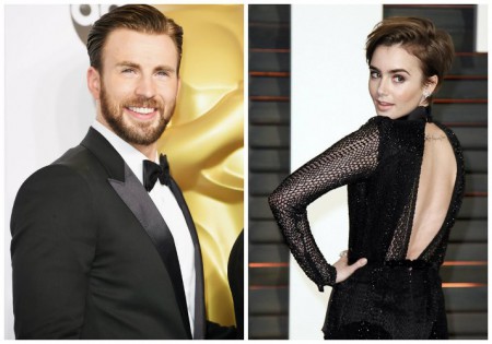 Chris Evans a Lily Collins randia