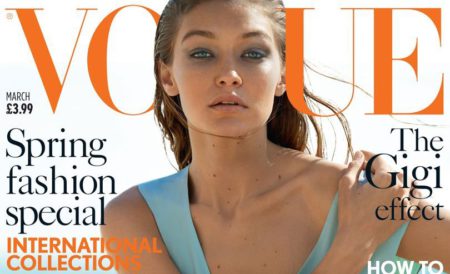 Gigi Hadid opäť na titulke Vogue