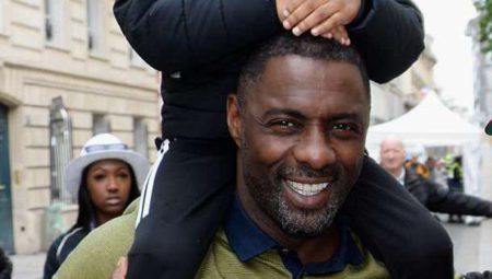 Idris Elba s rodinou